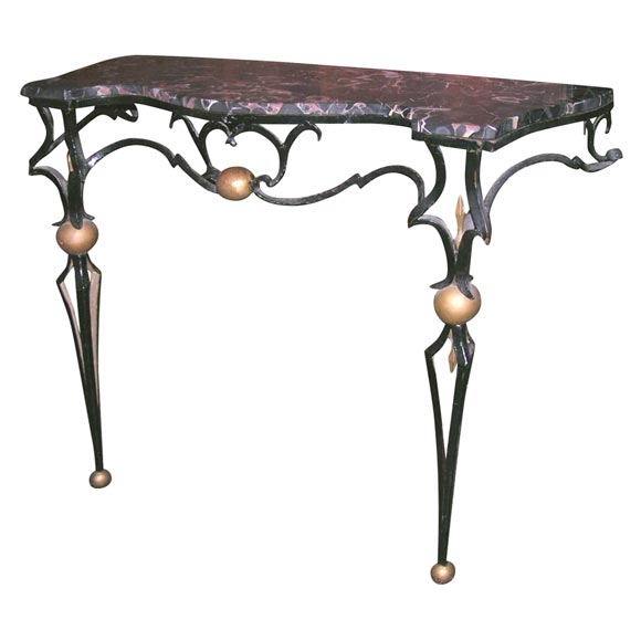 Console Table After Gilbert Poillerat