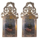 Pair of Italian Neo Classic Giltwood Mirrors, Piedmont, ca 1840