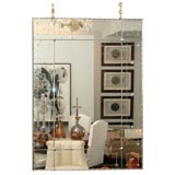 French etched mirror