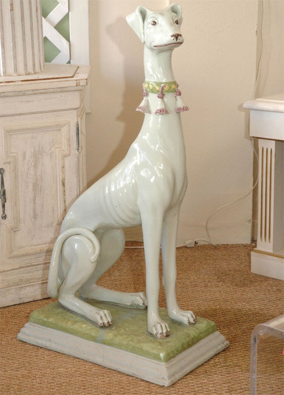 Ceramic Greyhound Dog