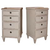 Pair of Gustavian Style Bedside Commodes