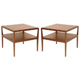 A Pair of Mahogany Lamp Tables designed by Tommi Parzinger