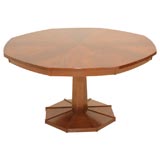 An Octagonal Walnut Game Table attributed to Monteverdi-Young