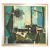 "The Open Window"Modernist Painting by Robert Frame