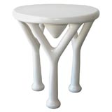 Reproduction of John Dickinson Painted Resin Three-Leg 'Y' Table