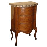 Italian walnut and fruitwood parquetry commode