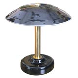 Fratelli Toso Murano Black Cased Glass Table Lamp
