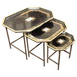 Set of Three Trays as Nesting Tables
