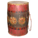 Lombok Ceremonial Painted Drum (reference# C704)