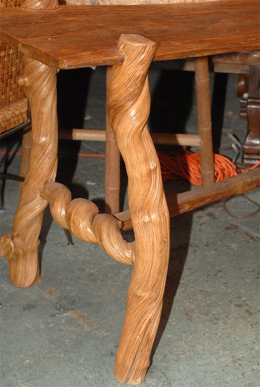 Unique Console Table Teak and Liane Vine