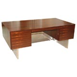 Executive Rosewood Desk Designed by Roger Sprunger for Dunbar
