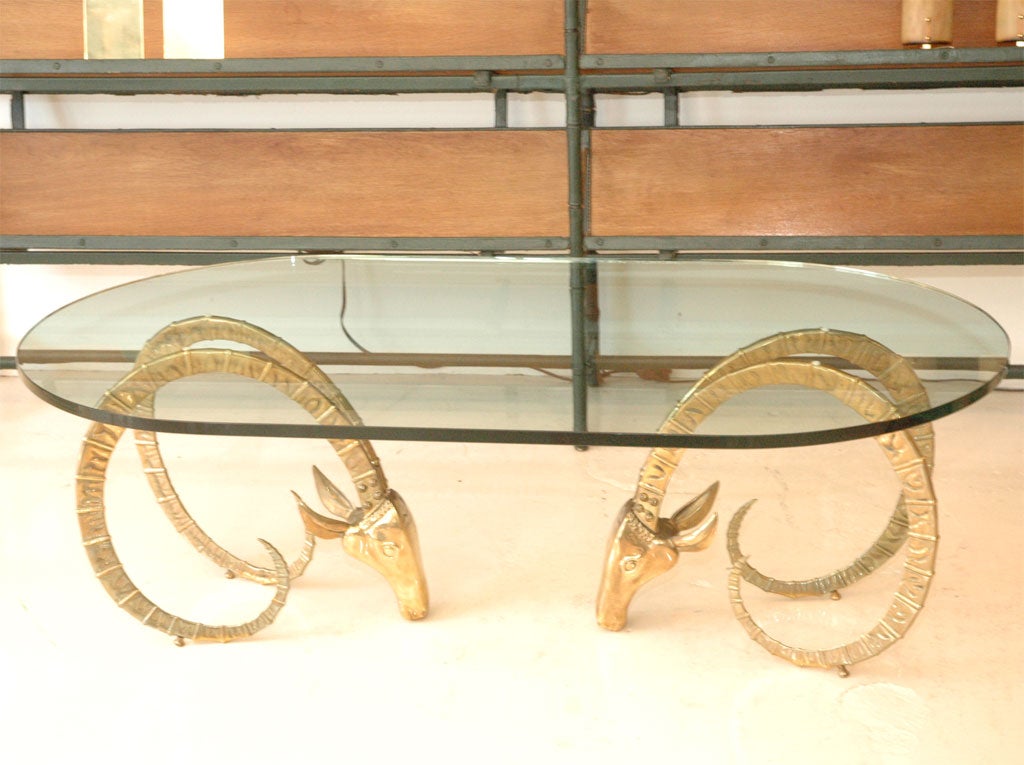 American Brass Gazelle Table
