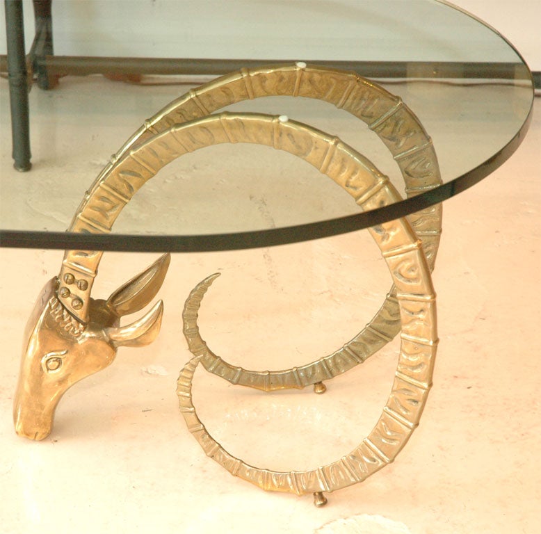 20th Century Brass Gazelle Table