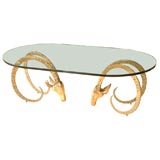 Vintage Brass Gazelle Table