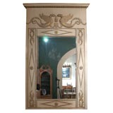 Antique Swedish painted trumeau.