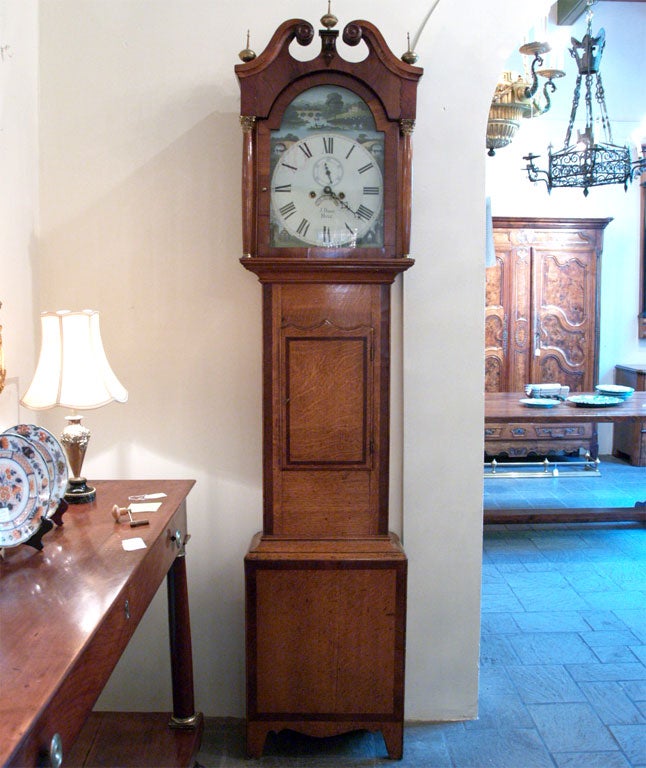 Antique English longcase clock.