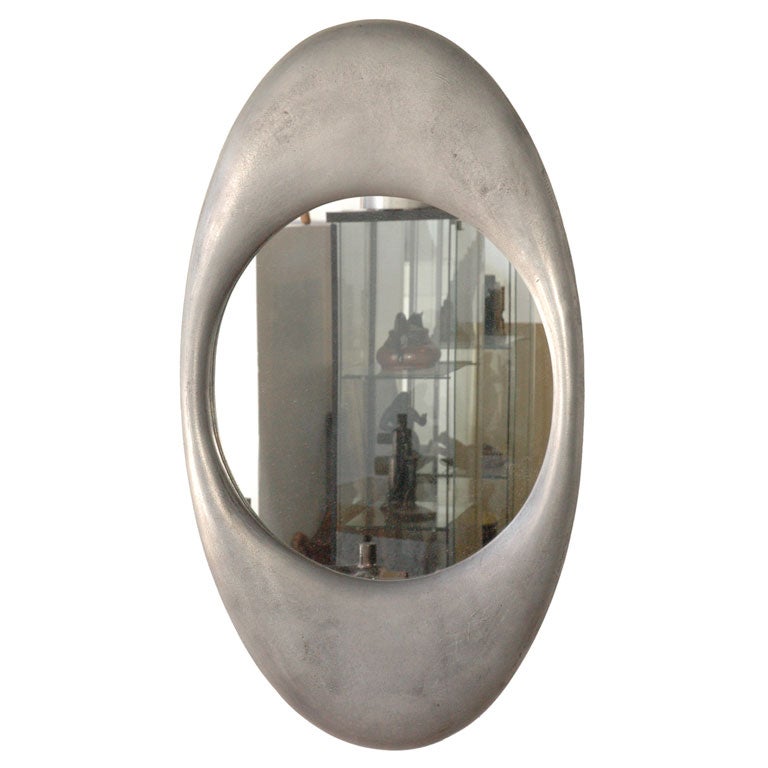 Mirror with Cast Aluminum Frame