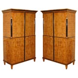 Near Pair of Early 19th Century Russian Empire Cabinets