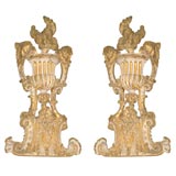 Neoclassical Painted and Parcel Gilt Architectural Elements