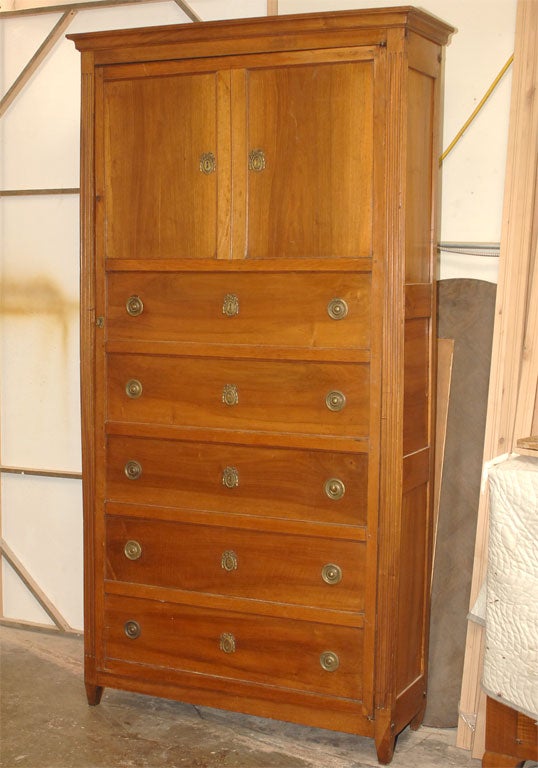 French Fruit Wood Armoire