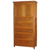 French Fruit Wood Armoire