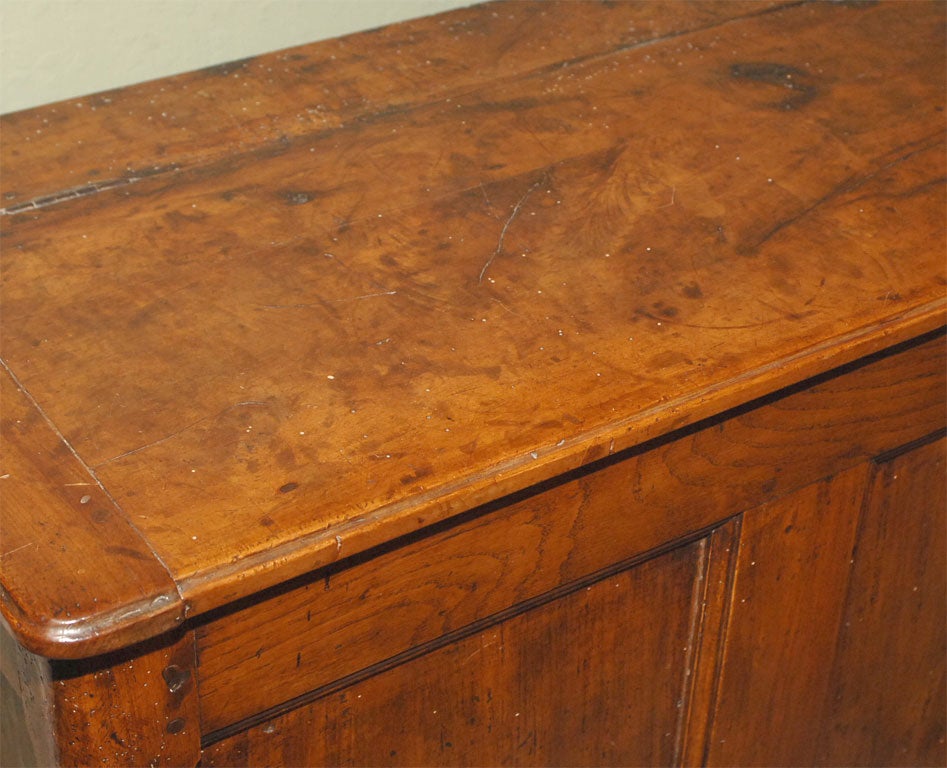 A 19th Century French Provincial Cherrywood Coffer or Chest 2