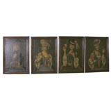Set of 4 Allegorical Paintings (of the four seasons)