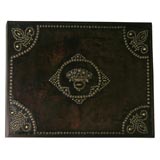 Panel From A Leather Trunk
