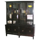 Dark Mahogany Cabinet with Brass Hardware