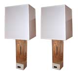 pair of Daum lamps