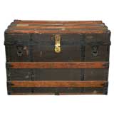 Antique Initialed Crouch & Fitzgerald trunk