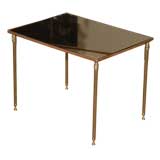 Bronze mirrored side table