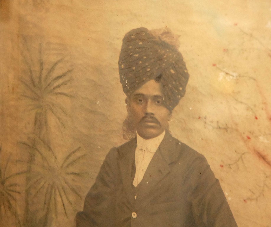 Indian Antique Photo of Man in a Turban