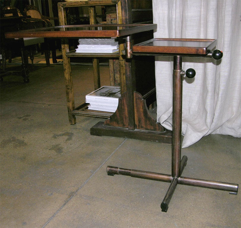 Swivel top reading table. 6