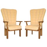 Extremely Rare Pair of Guillerme and Chambron Chairs