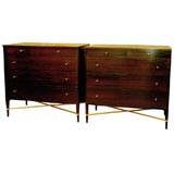 Vintage Wenge 5 Drawer Chests by Paul McCobb