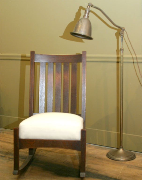 armless rocking chair
