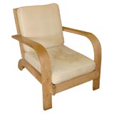 Streamlined Maple Club Chair
