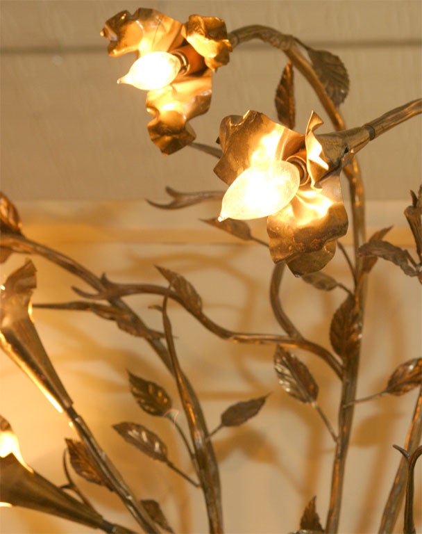 Mid-20th Century Organic form Brass sconce For Sale