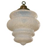 opalescent glass pendant lamp