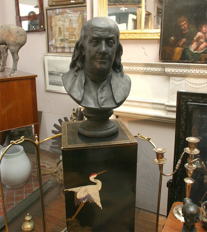 Bust of Benjamin Frankllin in a composite material
