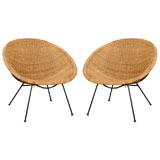 Pair of Salterini  Basket Chairs