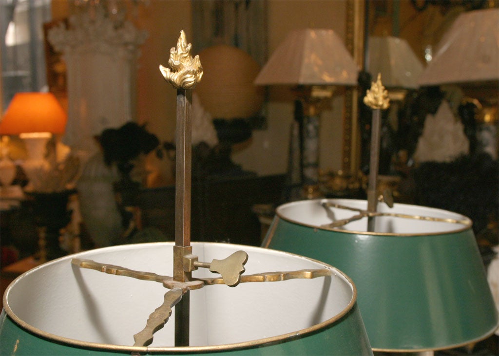 Paire de lampes bouillotte Louis Phillipe en vente 1