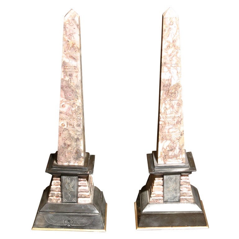 Marble and Slate Obelisks