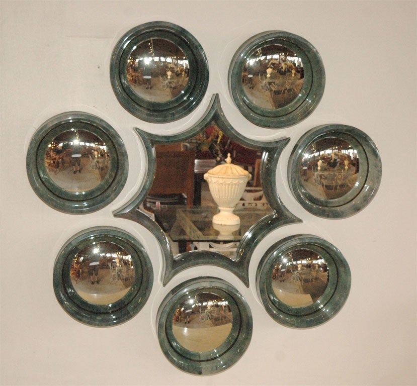 Green Parchment "Solar System" Mirrors