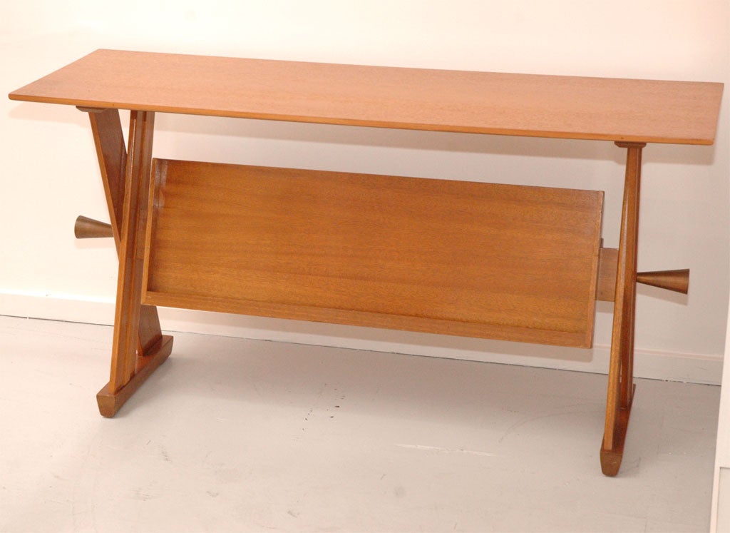 Paul Laszlo for Brown Saltman bleached Mahogany console