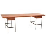 Iron & mahogany convertable sideboard/table Vista Furniture Co.