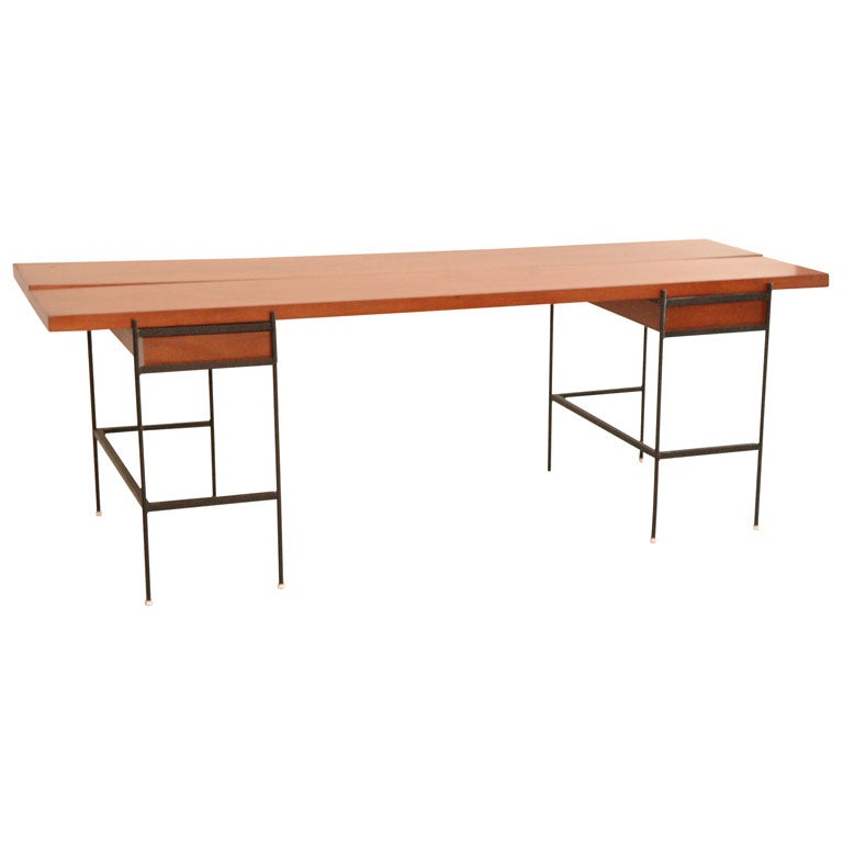 Iron & mahogany convertable sideboard/table  Vista Furniture Co.