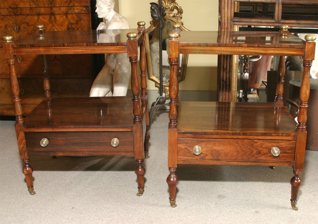 Pair of English Regency sidetables