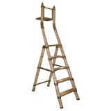 Vintage Bamboo Library Ladder